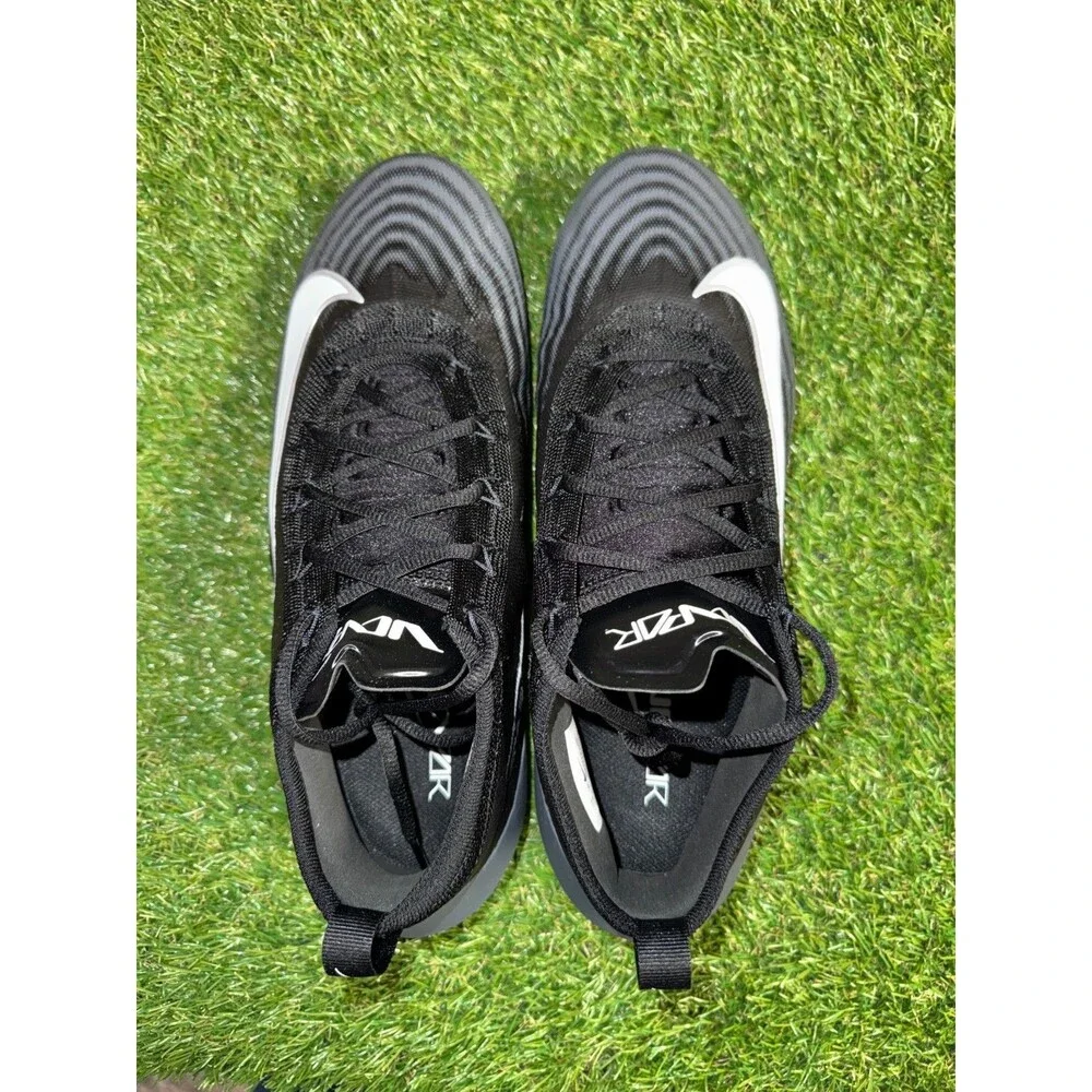 Men's 12 W Nike Zoom Vapor Elite PE Football Cleats Triple Black HV2724-001 NEW